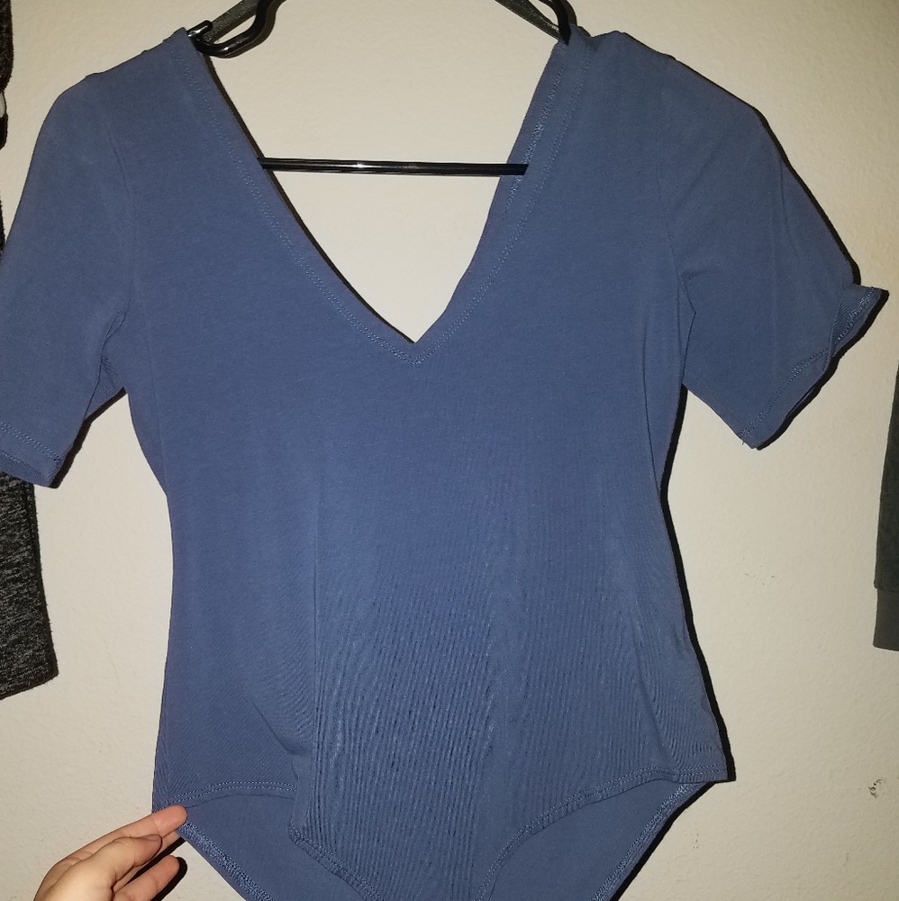 V neck body suit